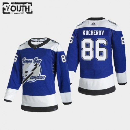 Camisola Tampa Bay Lightning Nikita Kucherov 86 2020-21 Reverse Retro Authentic - Criança